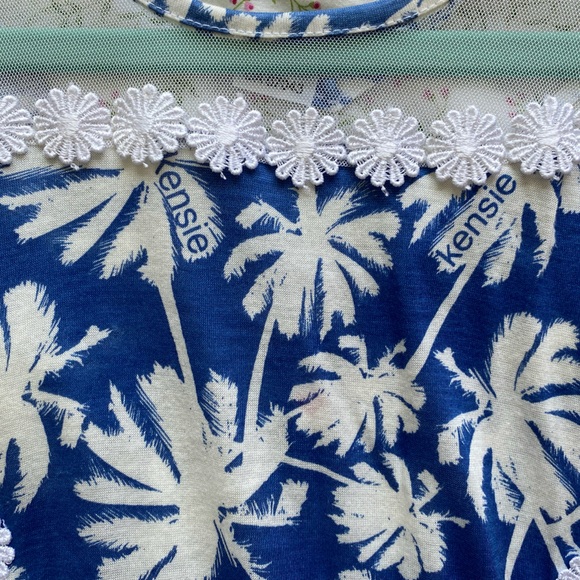 Kensie Blue Patterned Sun Dress - Picture 3 of 5